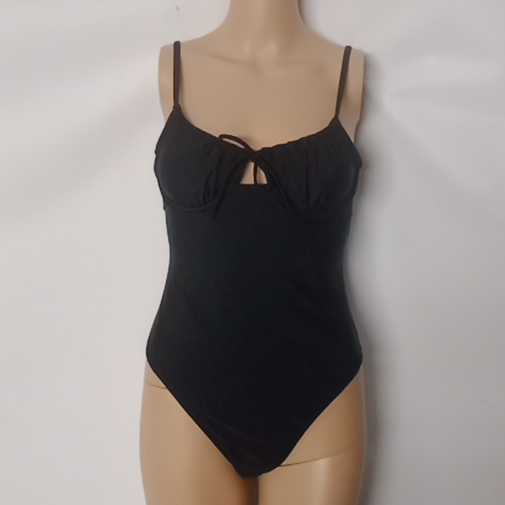 "Xhileration" black 1 PC. Bathing suit w/ underwire bra